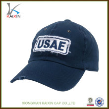 Großhandelsbaseballmützenkappen / kundenspezifischer Cowboy abgenutzt-heraus Baseballhüte / applique Logo preiswerter Hut Baseball der hohen Qualität